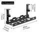 Telescopic Under-Desk Cable Management Tray