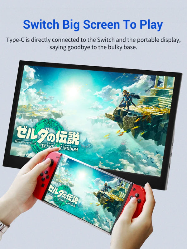 Portable Gaming Monitor for pc Raspberry Pi Laptop