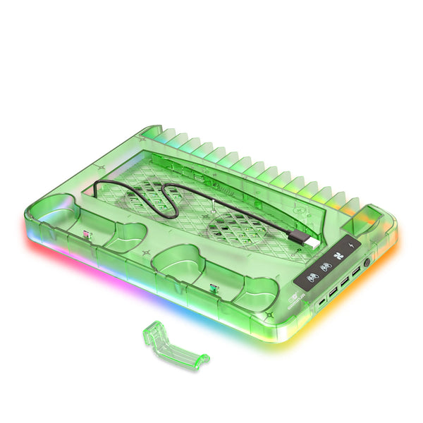 Slim Cooling & Charging Stand with Headset Hook